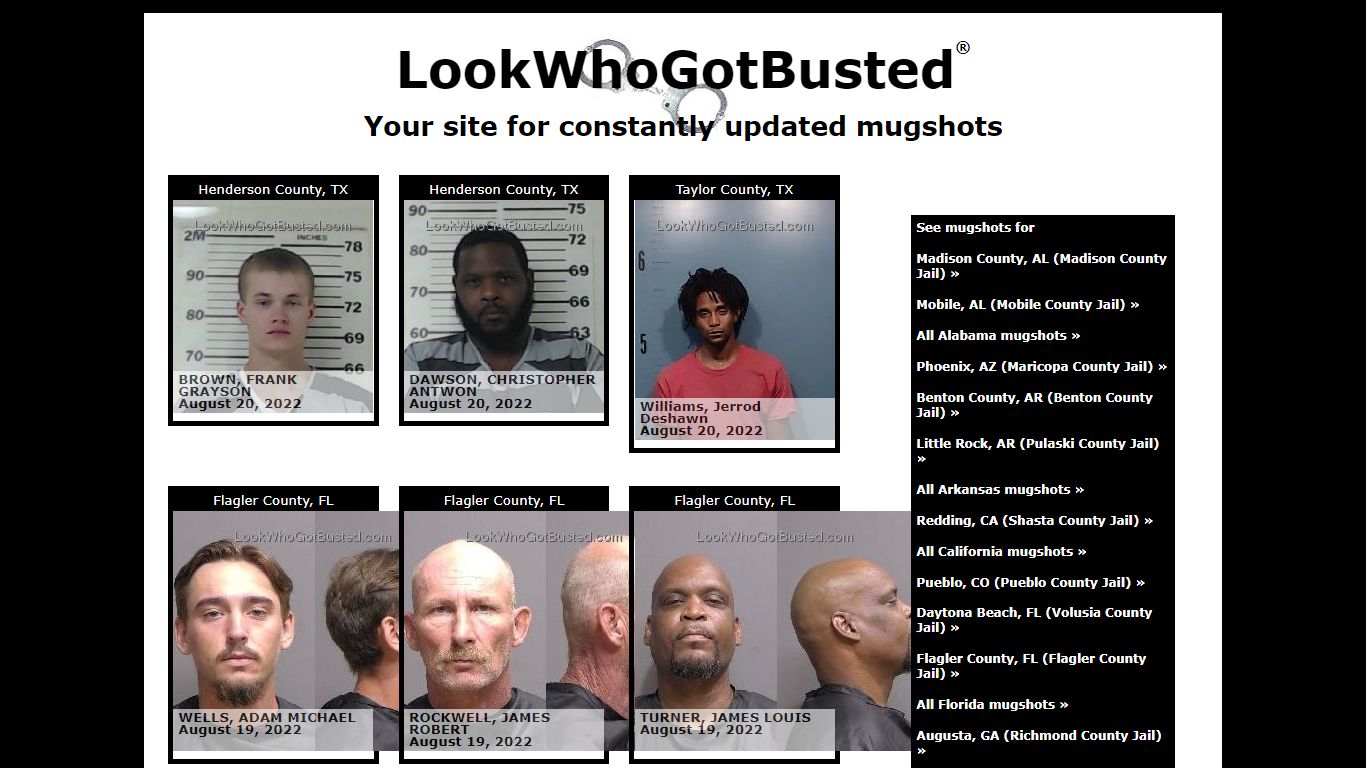 texas database mugshots